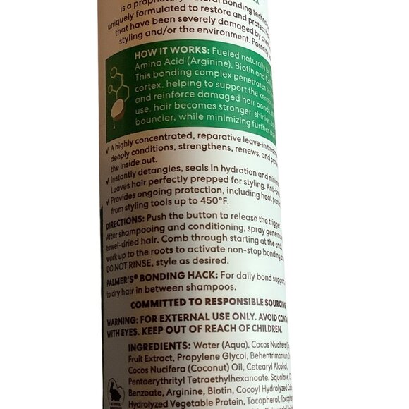 Palmers Coconut Oil Formula Bonding Leave-In Treatment 6.7 Fl Oz - Picture 5 of 5